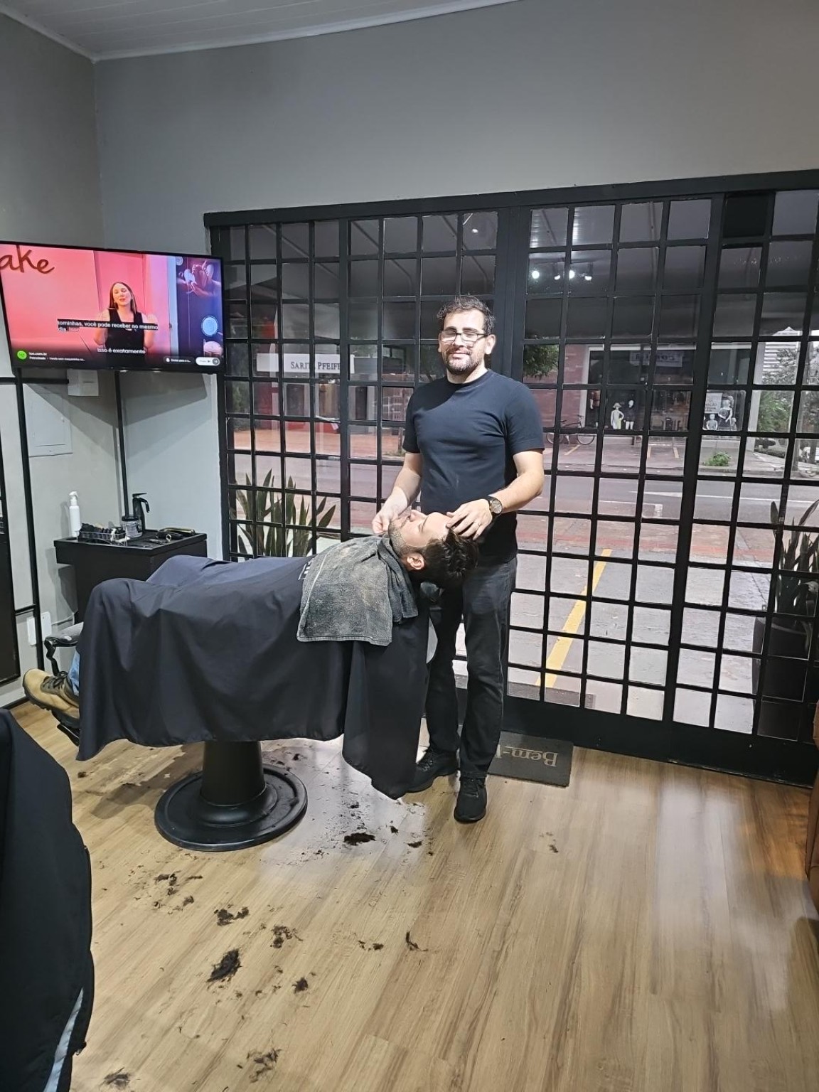 Atendimento na Barbearia Correa
