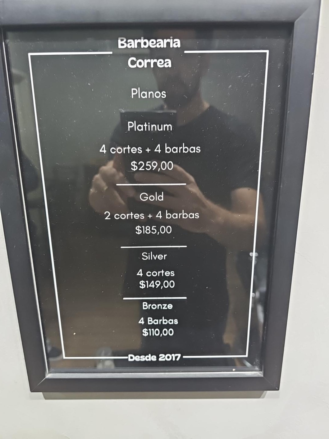 Planos da Barbearia Correa